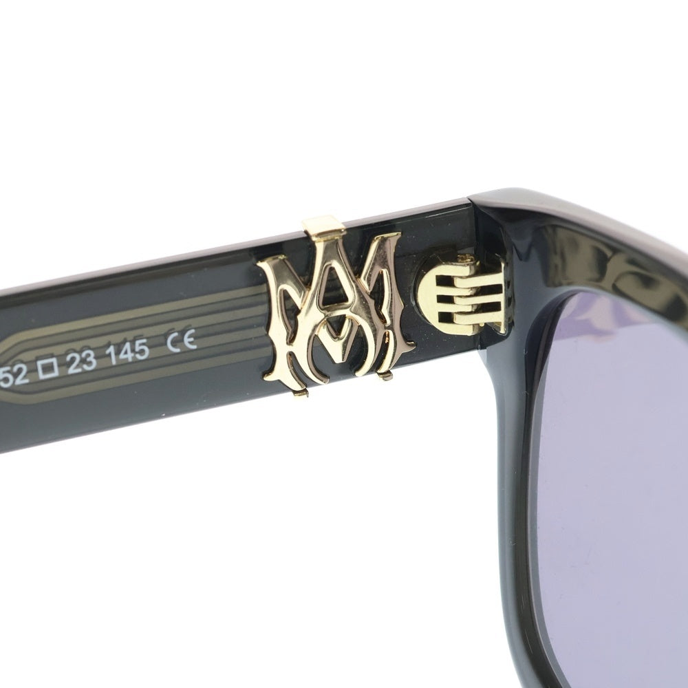 AMIRI(アミリ) Jumbo MA Sunglasses サイドジャンボMAロゴ サングラス ブラック/ゴールド AMACSN1004