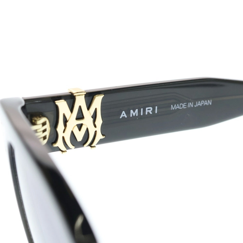 AMIRI(アミリ) Jumbo MA Sunglasses サイドジャンボMAロゴ サングラス ブラック/ゴールド AMACSN1004