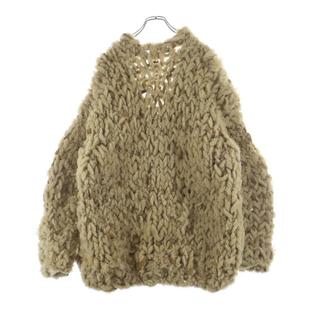 GOOD KARMA DEVELOPMENT(グッドカルマ ディベロップメント) MOUTON CARDIGAN CHARLIE ムートン カーディガン ベージュ