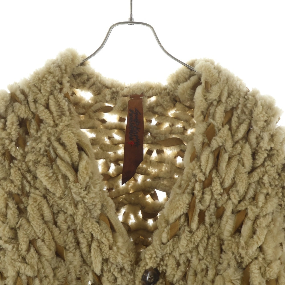GOOD KARMA DEVELOPMENT(グッドカルマ ディベロップメント) MOUTON CARDIGAN CHARLIE ムートン カーディガン ベージュ