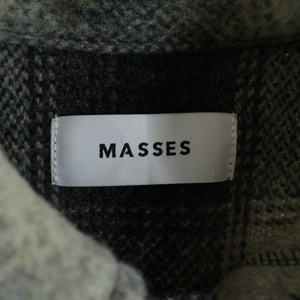 MASSES(マシス) SHADOW CPO JKT オンブレチェック 長袖シャツ ジャケット グレー