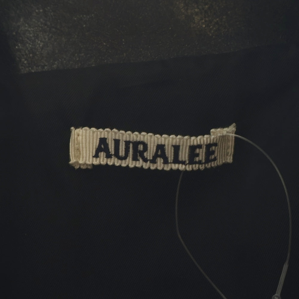 AURALEE(オーラリー) 25AW LAMB LEATHER ZIP BLOUSON A25AB01WX ラムレザー ブルゾンジャケット ブラック