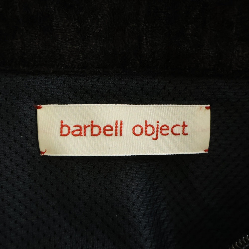 barbell object(バーベル オブジェクト) bo-04j05 vel vest バーベルオブジェクト ジップアップ ベルベスト ブラック