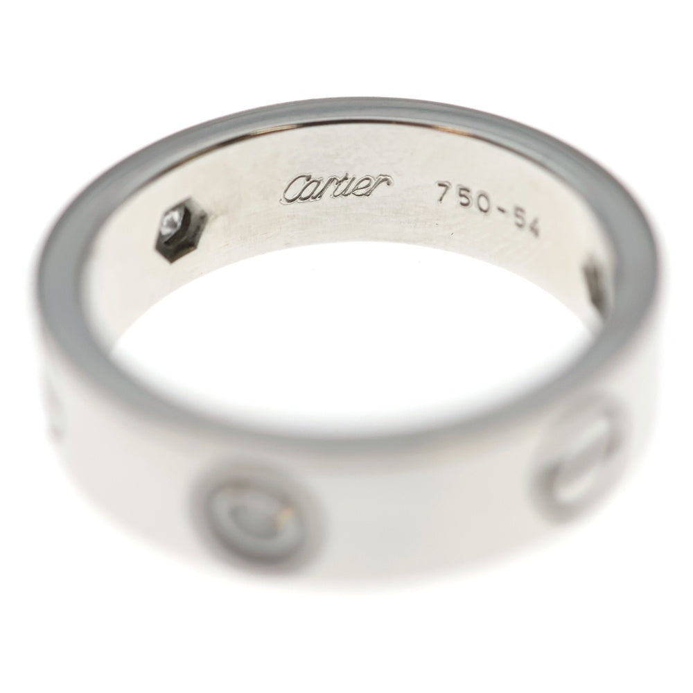 Cartier(カルティエ) ラブリング 3Pダイヤ 750 ホワイトゴールド レディース