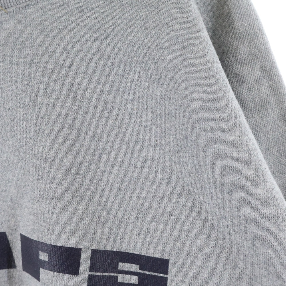 WTAPS(ダブルタップス) 25AW BRICK SWEATER ロゴ刺繍 クルーネックスウェット グレー 252ATDT-CPMO1S