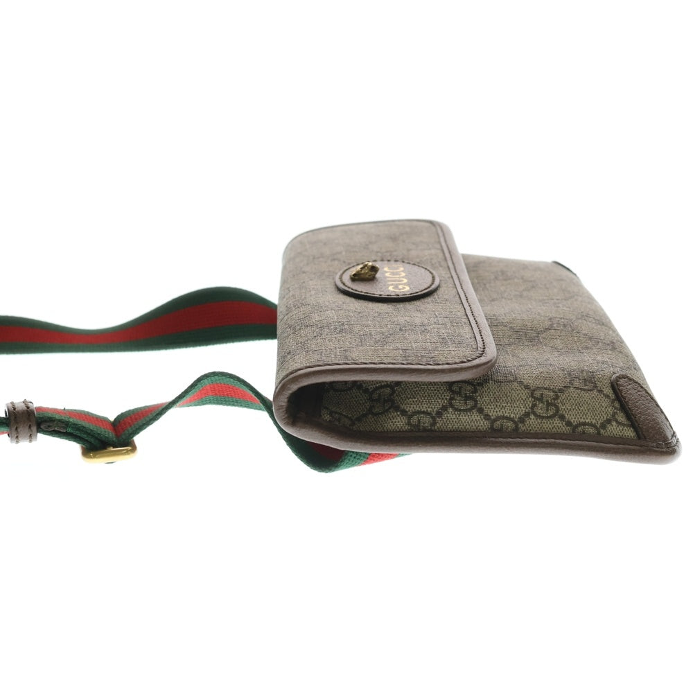 GUCCI(グッチ) GGスプリーム シェリーライン ネオヴィンテージ メタルキャットヘッド付き ショルダーバッグ ベージュ 493930 レディース