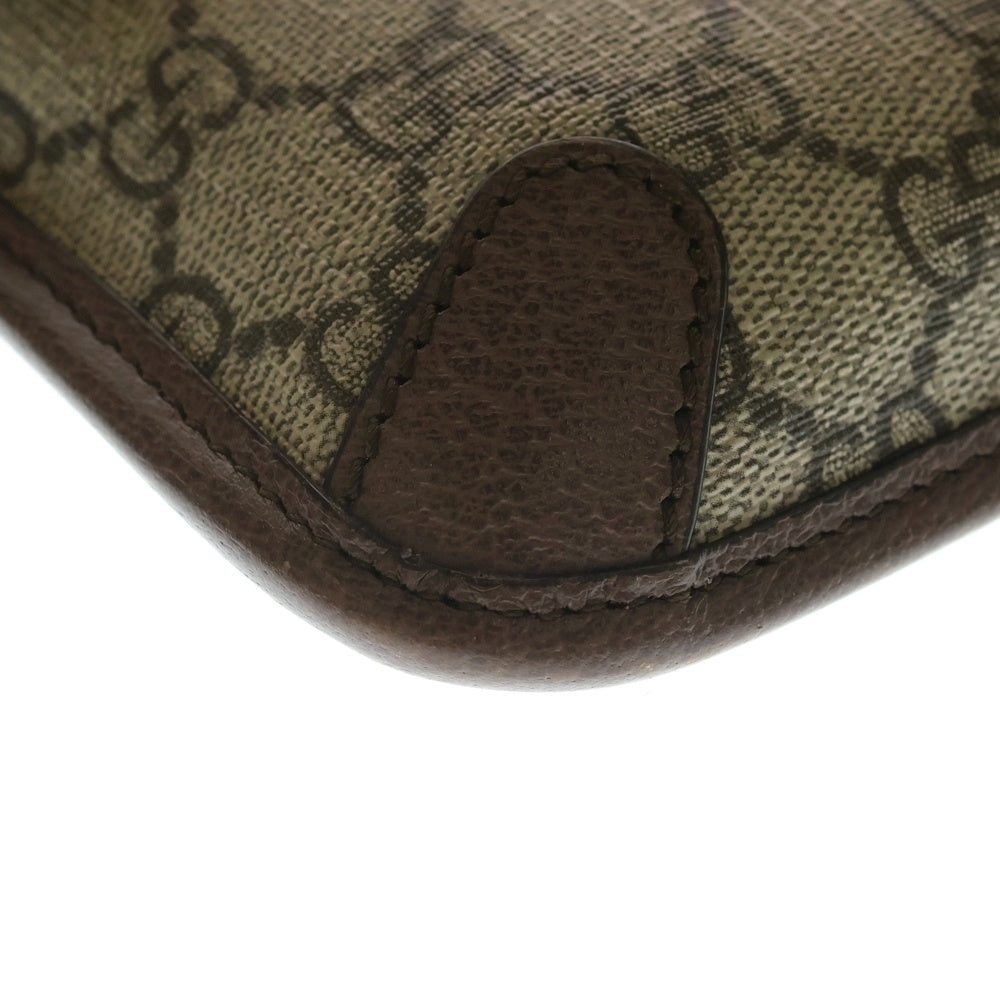 GUCCI(グッチ) GGスプリーム シェリーライン ネオヴィンテージ メタルキャットヘッド付き ショルダーバッグ ベージュ 493930 レディース