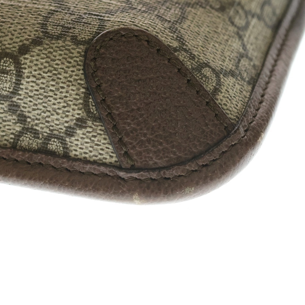 GUCCI(グッチ) GGスプリーム シェリーライン ネオヴィンテージ メタルキャットヘッド付き ショルダーバッグ ベージュ 493930 レディース