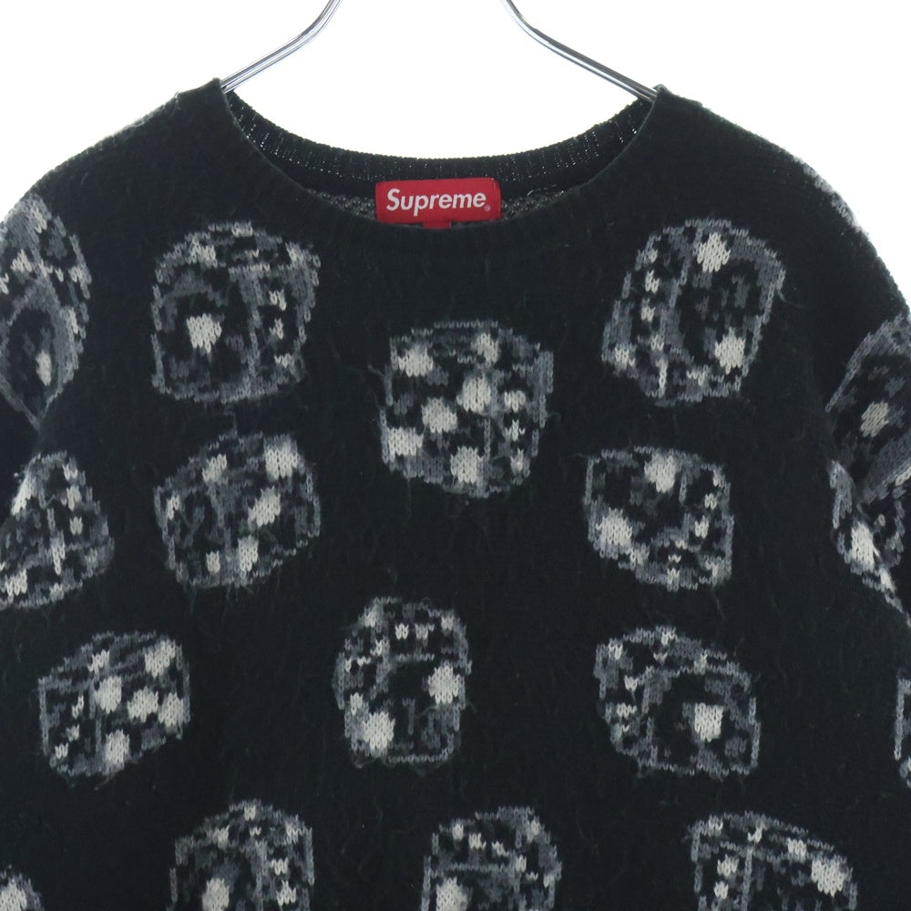 SUPREME(シュプリーム) 22AW Dice Sweater アクリル 長袖 ニット セーター ブラック