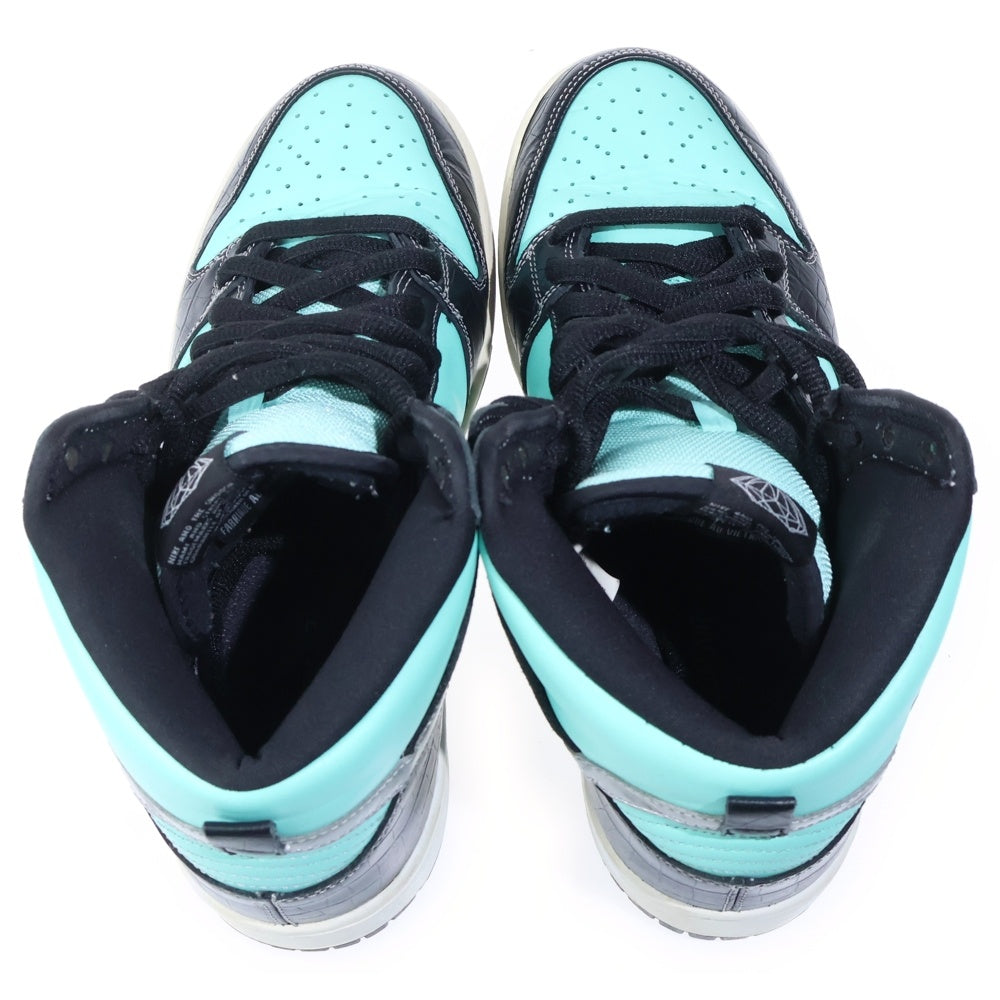 NIKE SB(ナイキエスビー) × Diamond Supply DUNK HIGH TIFFANY ダイアモンドサプライ ダンクハイ ティファニー ハイカットスニーカー US9.5/27.5cm 653599-400