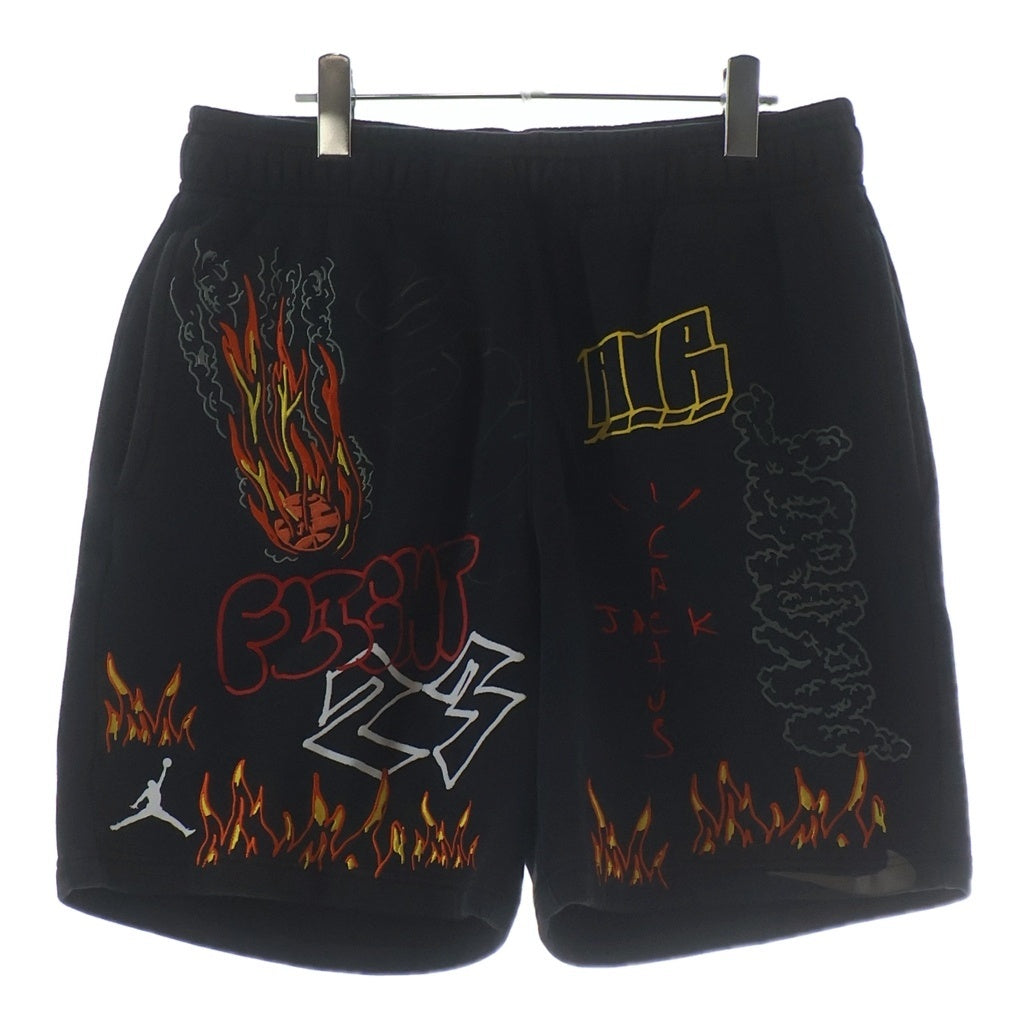 NIKE(ナイキ) 19SS × TRAVIS SCOTT cactus jack SRT FLEECE SHORT トラヴィススコット カクタスジャック ハーフパンツ ショーツ ブラック CK4026-010
