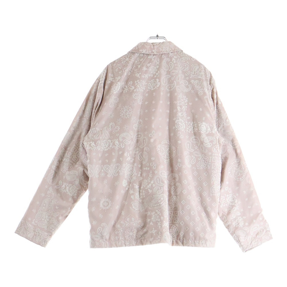 KITH(キス) Bandana Coaches Jacket バンダナ柄 コーチジャケット ピンク KHM010370