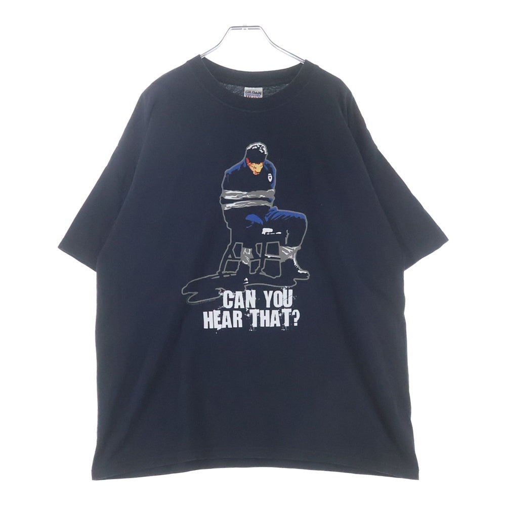 VINTAGE(ヴィンテージ) 90s RESERVOIR DOGS CAN YOU HEAR THAT？ GILDANタグ レザボアドッグス 両面プリント クルーネック 半袖Tシャツ ブラック