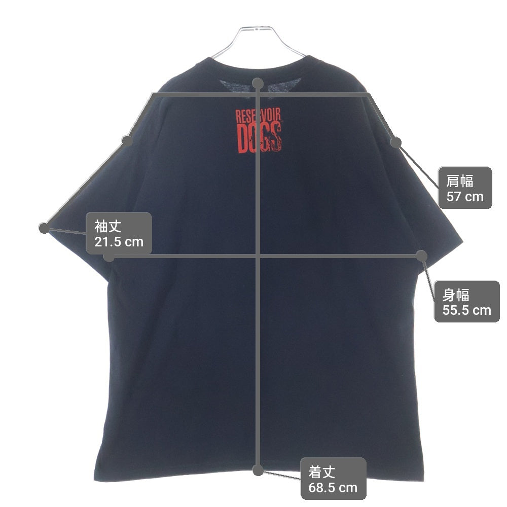 VINTAGE(ヴィンテージ) 90s RESERVOIR DOGS CAN YOU HEAR THAT？ GILDANタグ レザボアドッグス 両面プリント クルーネック 半袖Tシャツ ブラック