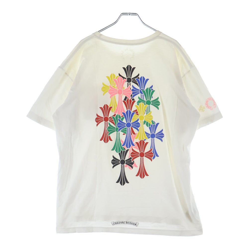 CHROME HEARTS(クロムハーツ) MLTCOL CEM CRS T-SHRT マルチセメタリークロスプリント半袖Tシャツ ホワイト