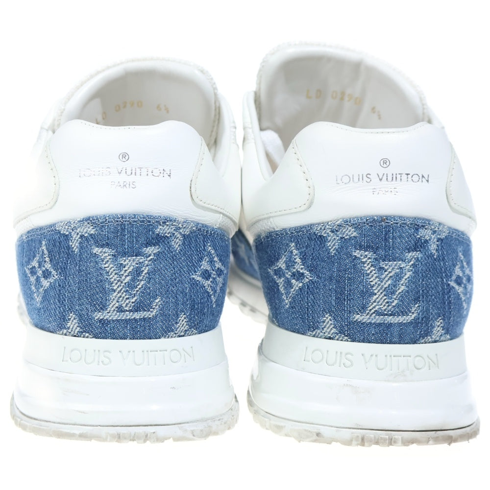 LOUIS VUITTON(ルイヴィトン) ランアウェイ ラインスニーカー ローカットスニーカー デニム モノグラム ホワイト/インディゴ