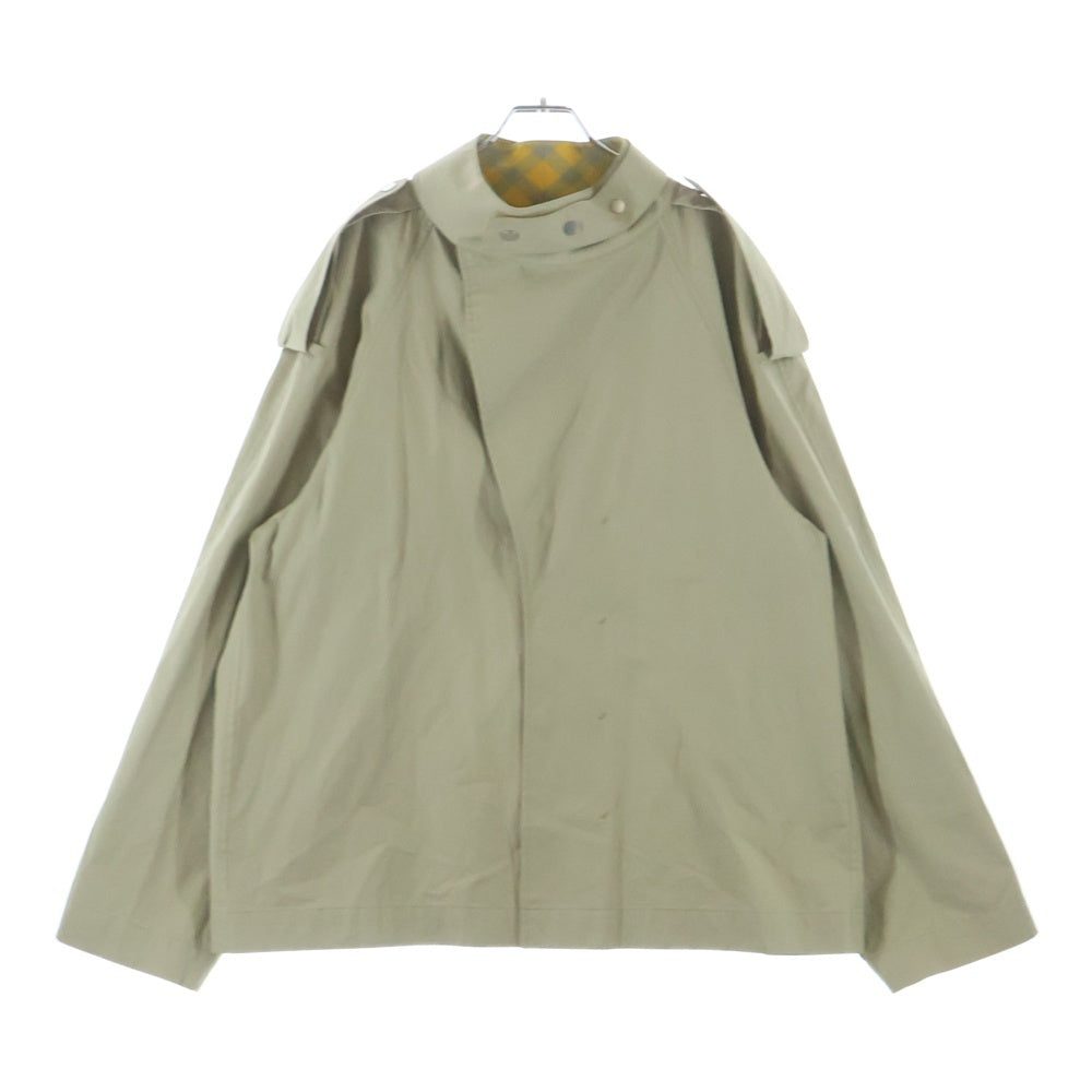 BURBERRY(バーバリー) 襟チェック コットン オーバー ジャケット ベージュ ITZAMSPA16NOV