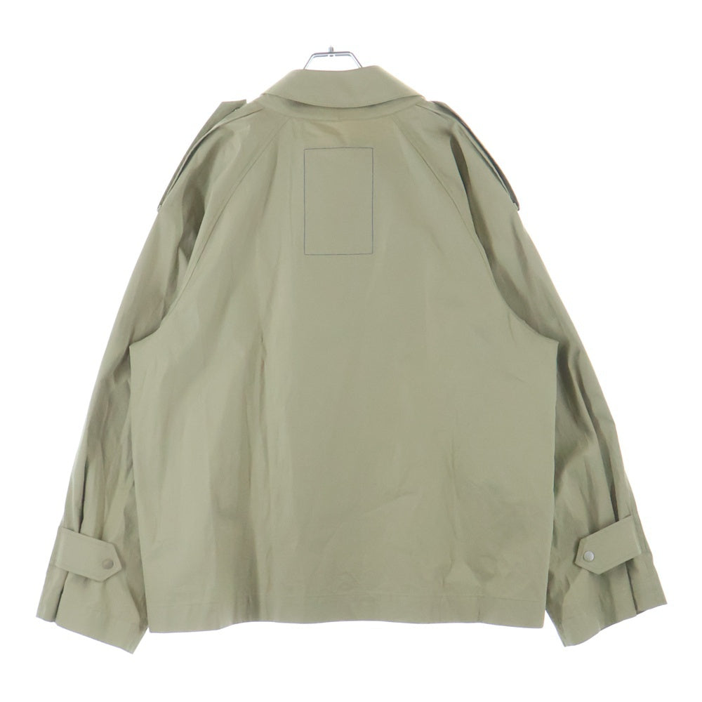 BURBERRY(バーバリー) 襟チェック コットン オーバー ジャケット ベージュ ITZAMSPA16NOV
