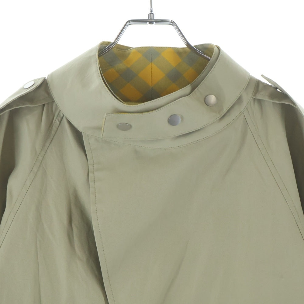 BURBERRY(バーバリー) 襟チェック コットン オーバー ジャケット ベージュ ITZAMSPA16NOV
