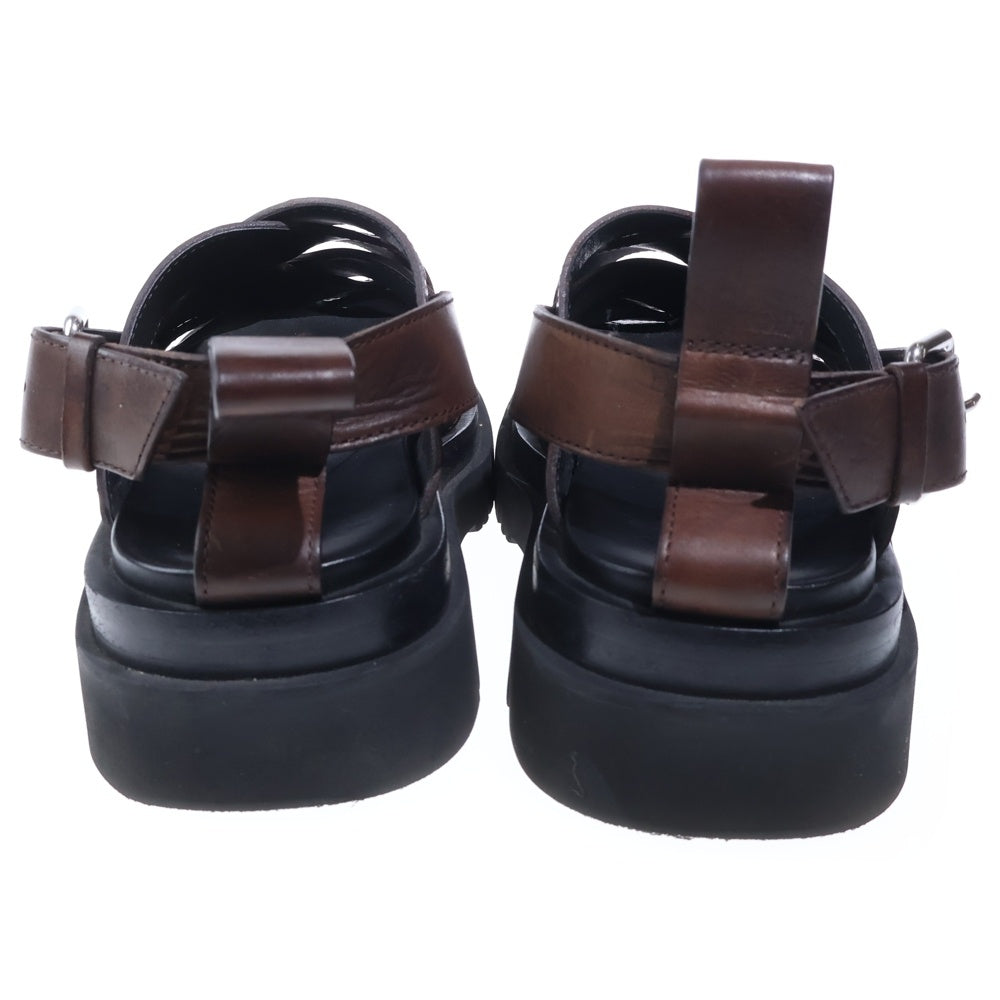「正規品 ボッテガ・ヴェネタ イントレチャート レザーストラップ ブラック」 BOTTEGA VENETA(ボッテガヴェネタ) イントレチャート ラグストラップ