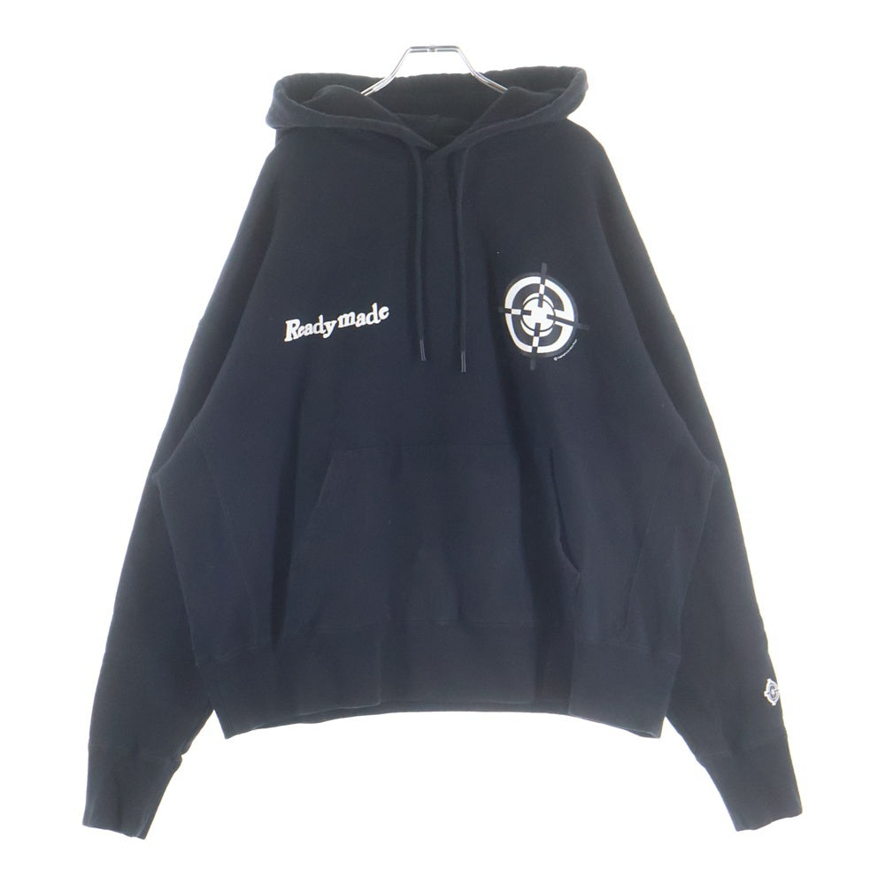 READY MADE(レディメイド) CLF TARGET HOODIE オーバーサイズ プルオーバー パーカー ブラック RC-C0-BK-00-00-211