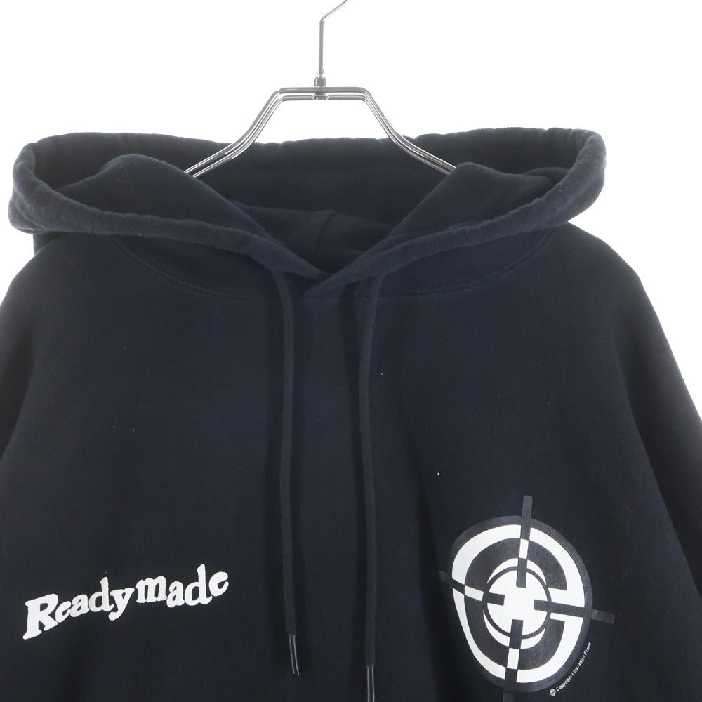 READY MADE(レディメイド) CLF TARGET HOODIE オーバーサイズ プルオーバー パーカー ブラック RC-C0-BK-00-00-211