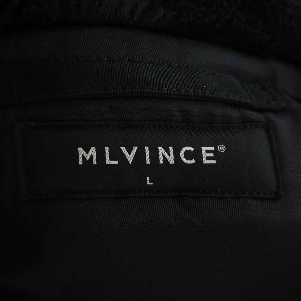 MLVINCE(メルヴィンス) N-2B JACKET フライトジャケット 中綿ジャケット ファー フード付 ブラック