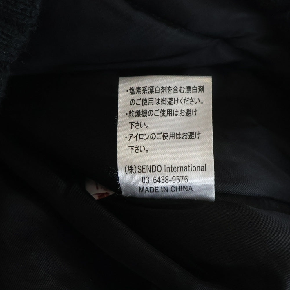 MLVINCE(メルヴィンス) N-2B JACKET フライトジャケット 中綿ジャケット ファー フード付 ブラック
