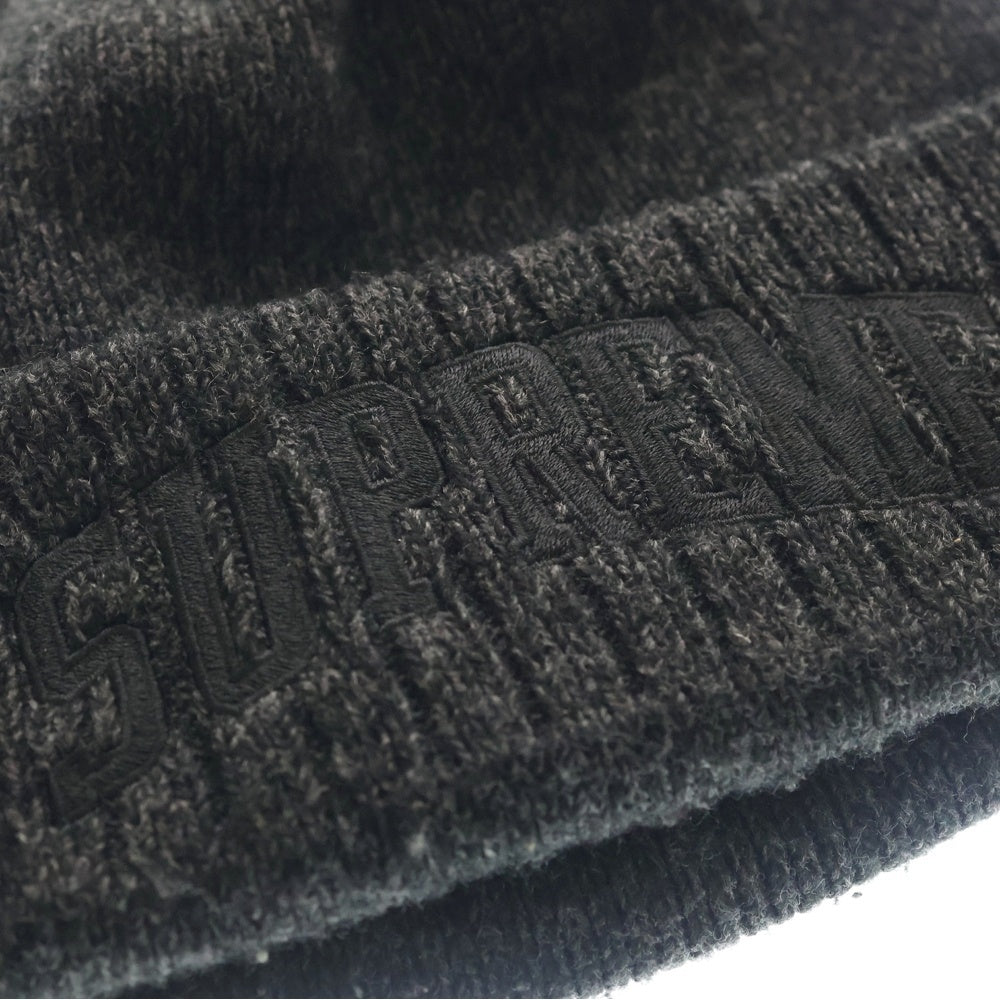 SUPREME(シュプリーム) 18AW ×New Era Arc Logo Beanie ニューエラ アーチロゴ刺繍 ニットキャップ ビーニー グレー