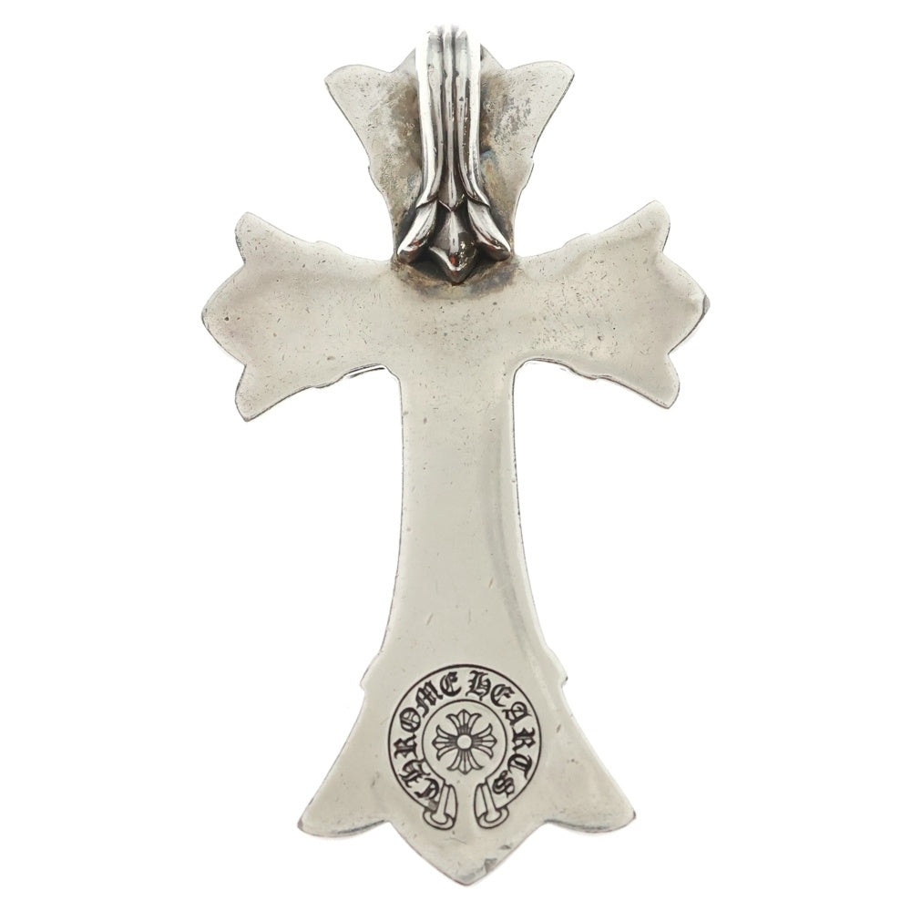 CHROME HEARTS(クロムハーツ) DBL CH CRS LRG ラージダブルCHクロス ペンダント シルバーネックレストップ
