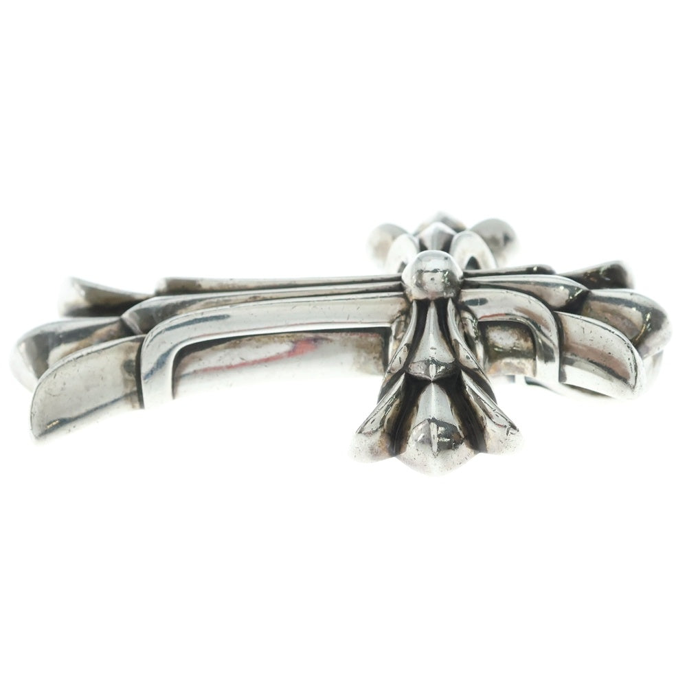 CHROME HEARTS(クロムハーツ) DBL CH CRS LRG ラージダブルCHクロス ペンダント シルバーネックレストップ