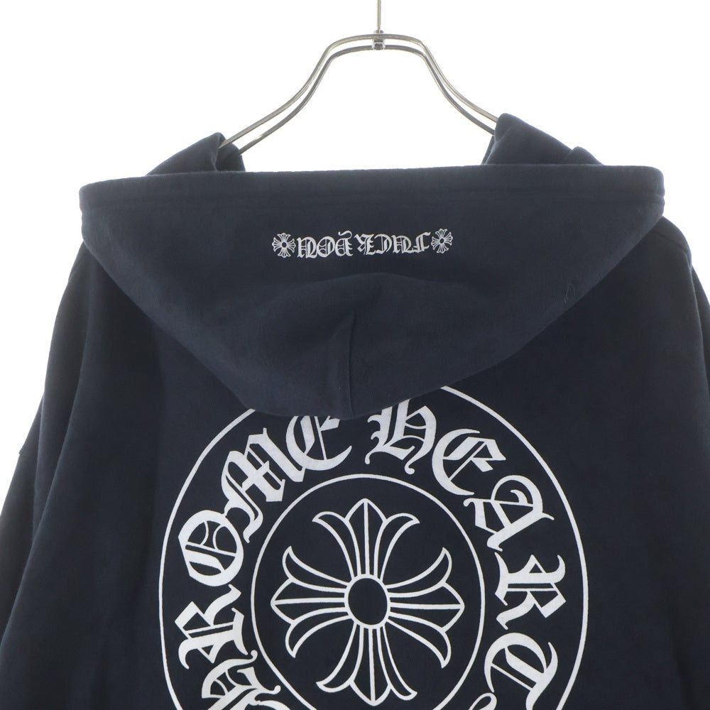 CHROME HEARTS(クロムハーツ) SWTSHRT HD ZIP CHプラス総柄バックホースプリントジップパーカー ブラック