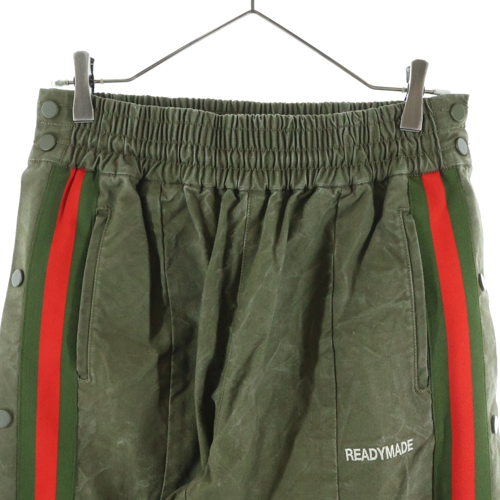 READY MADE(レディメイド) Side Snap Track Pants サイドスナップ トラックパンツ カーキ