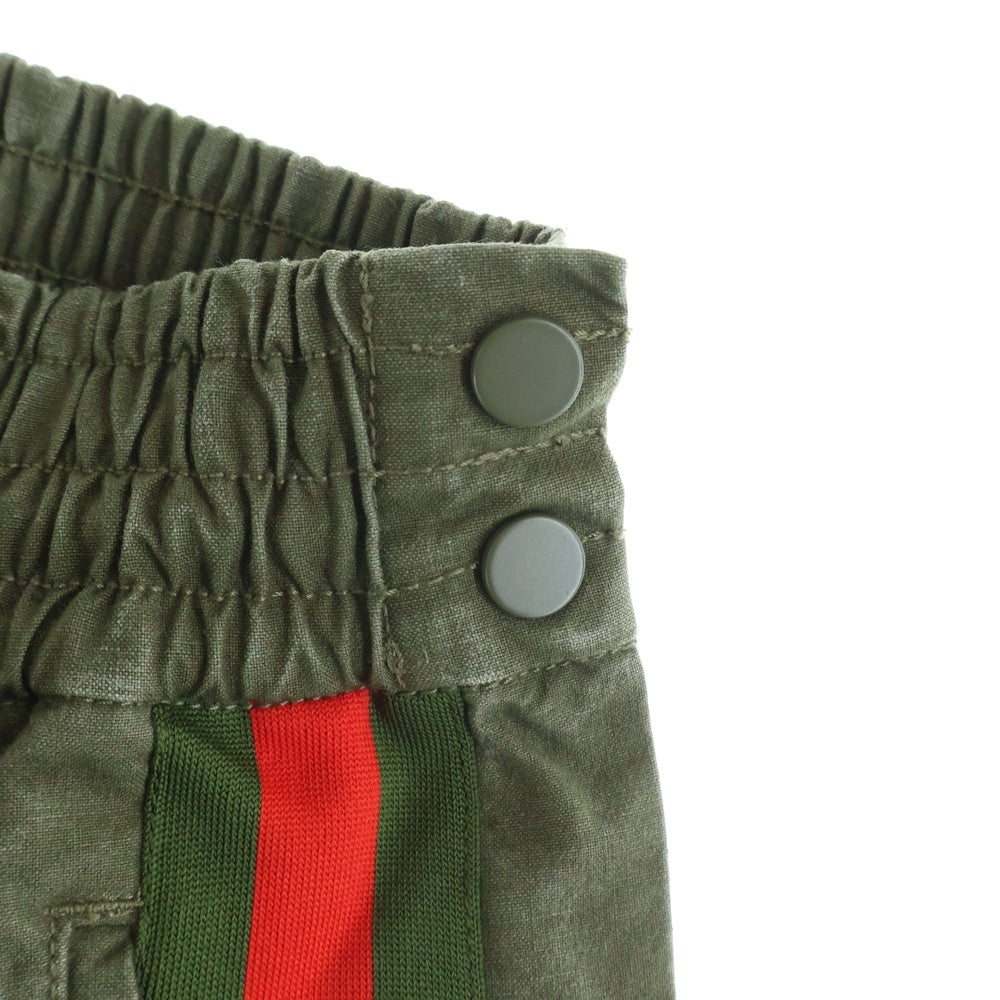 READY MADE(レディメイド) Side Snap Track Pants サイドスナップ トラックパンツ カーキ