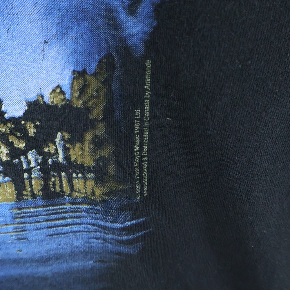 VINTAGE(ヴィンテージ) 00s PINKFLOYD WISH YOU WERE HERE ピンクフロイド 両面プリント バンドTシャツ 半袖Tシャツ カットソー ブラック