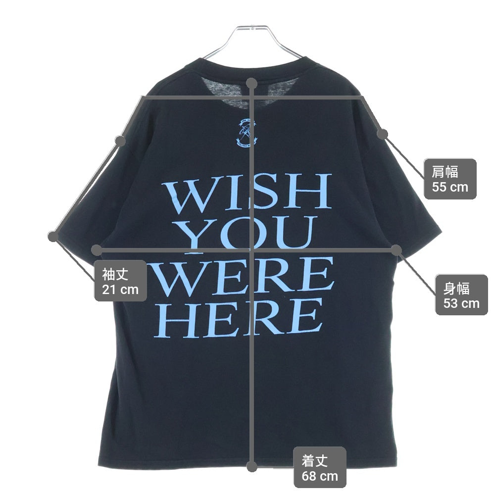 VINTAGE(ヴィンテージ) 00s PINKFLOYD WISH YOU WERE HERE ピンクフロイド 両面プリント バンドTシャツ 半袖Tシャツ カットソー ブラック