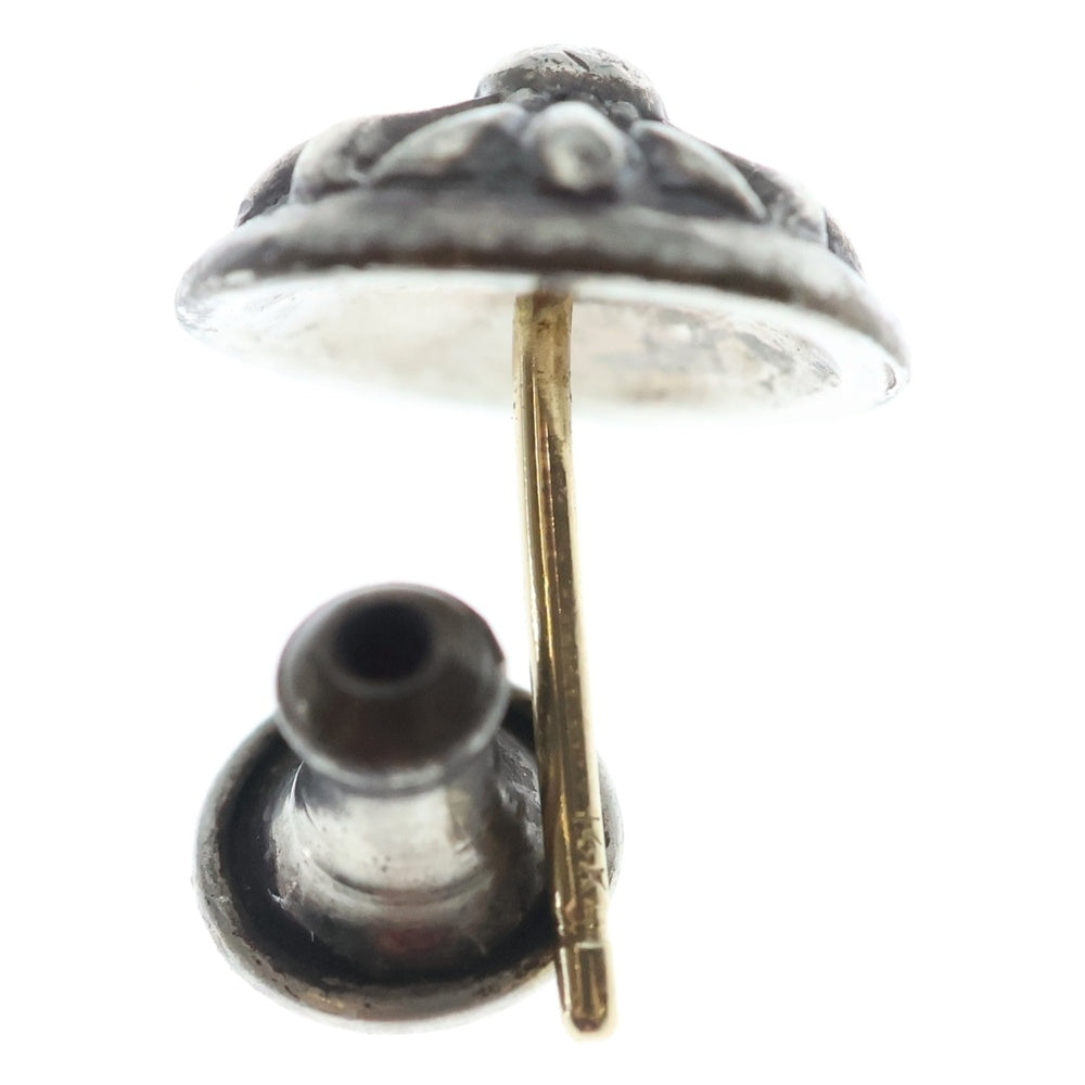 CHROME HEARTS(クロムハーツ) STUD CRSBLL クロスボールスタッドピアス シルバー BCA110