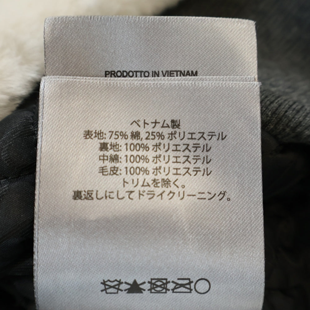 MOOSE KNUCKLES(ムースナックルズ) 裏地キルティング ボアジップアップパーカー ジャケット グレー