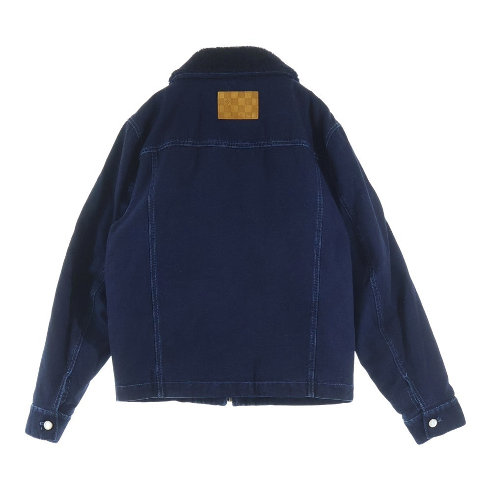 LOUIS VUITTON(ルイヴィトン) 25SS ウィンタリー 裏地モノグラム ワークウェア デニムジャケット ブルー 1AGIO5