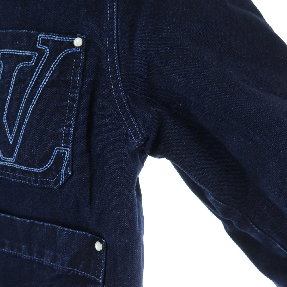 LOUIS VUITTON(ルイヴィトン) 25SS ウィンタリー 裏地モノグラム ワークウェア デニムジャケット ブルー 1AGIO5