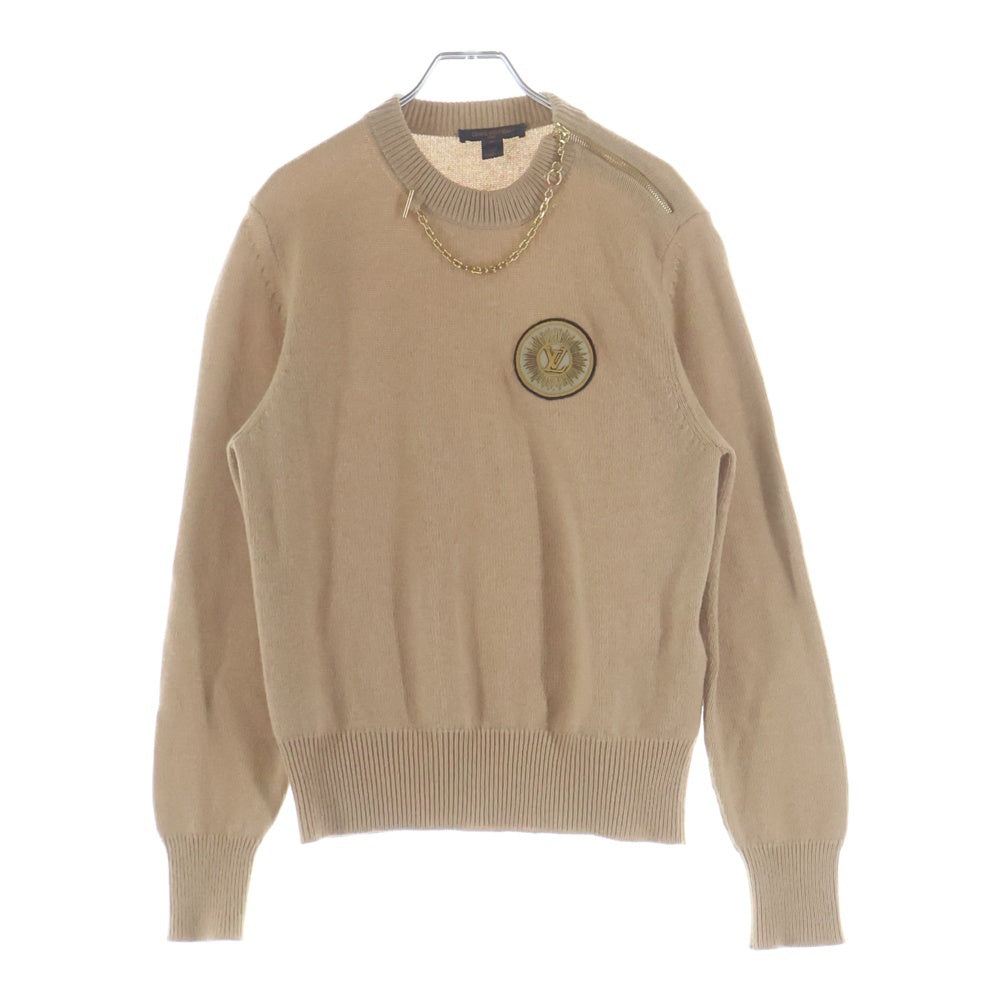 LOUIS VUITTON(ルイヴィトン) 22AW チェーンディテール パッチ セーター ベージュ FQKL14FZ3