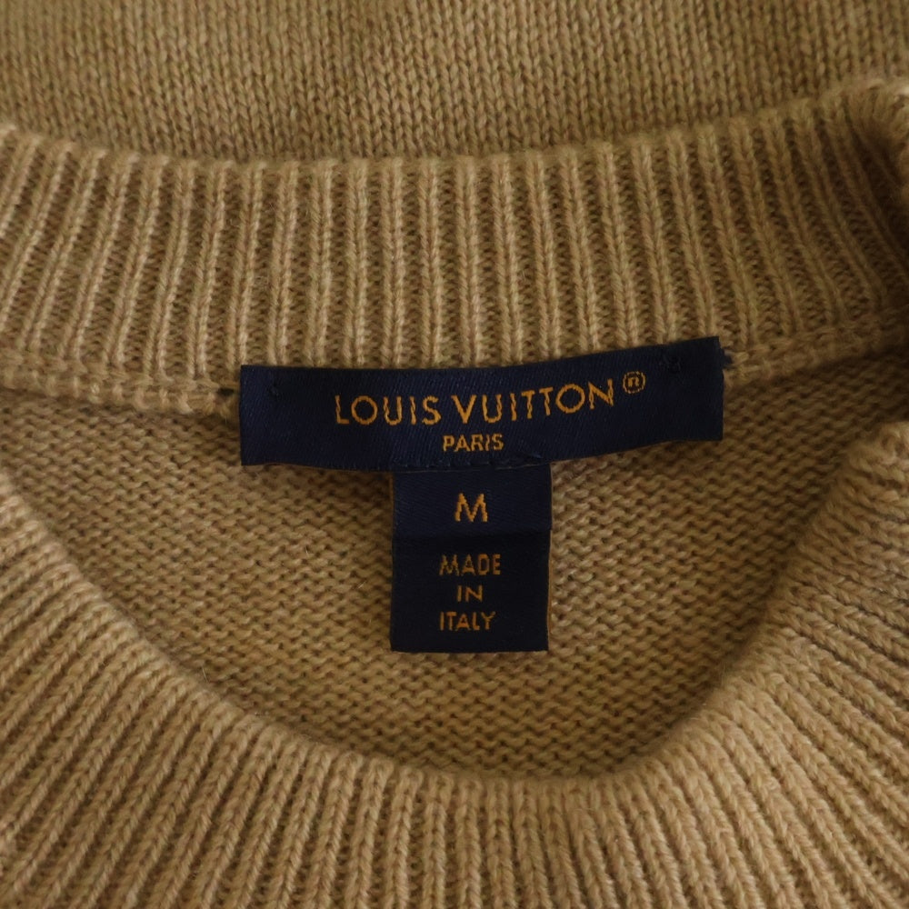 LOUIS VUITTON(ルイヴィトン) 22AW チェーンディテール パッチ セーター ベージュ FQKL14FZ3