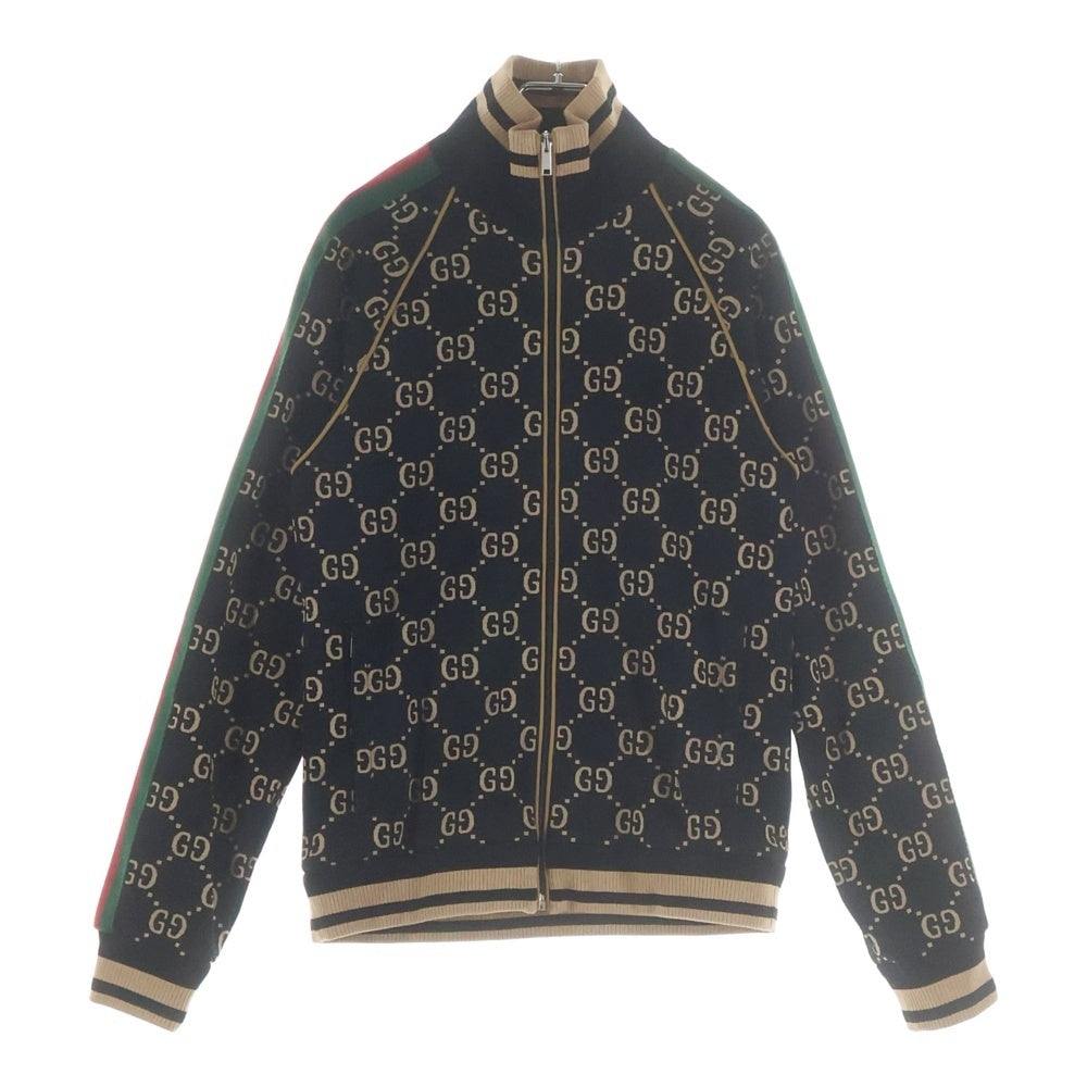 GUCCI(グッチ) GG コットンジャージー ジップアップ ジャケット ブラック 695955 XJEEI