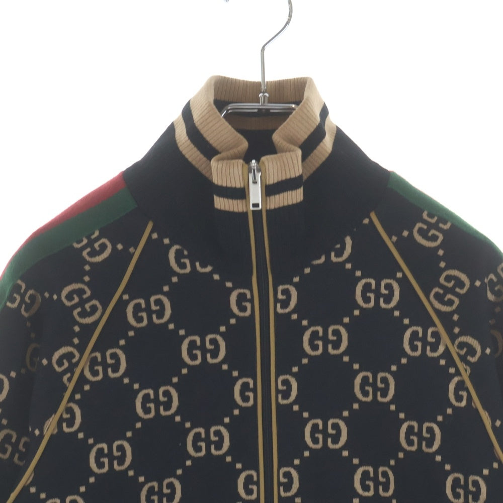 GUCCI(グッチ) GG コットンジャージー ジップアップ ジャケット ブラック 695955 XJEEI
