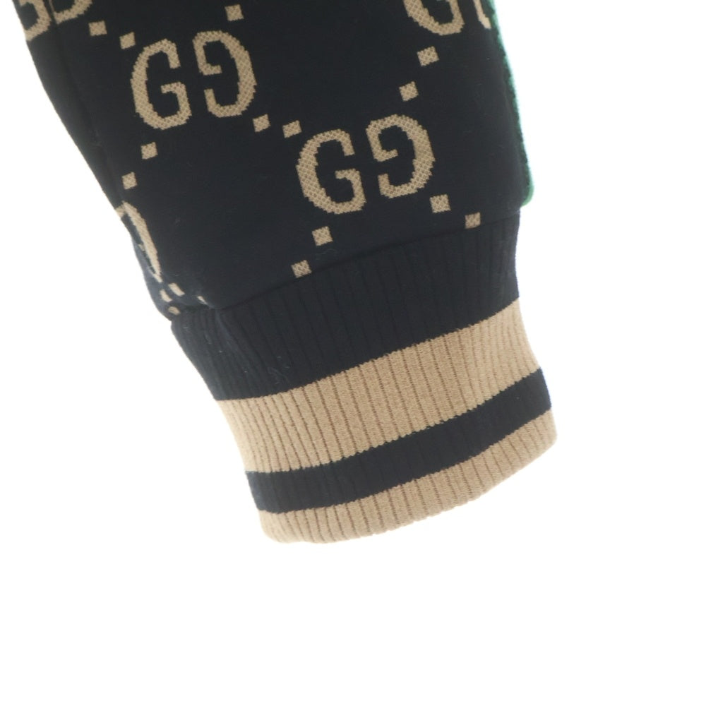 GUCCI(グッチ) GG コットンジャージー ジップアップ ジャケット ブラック 695955 XJEEI