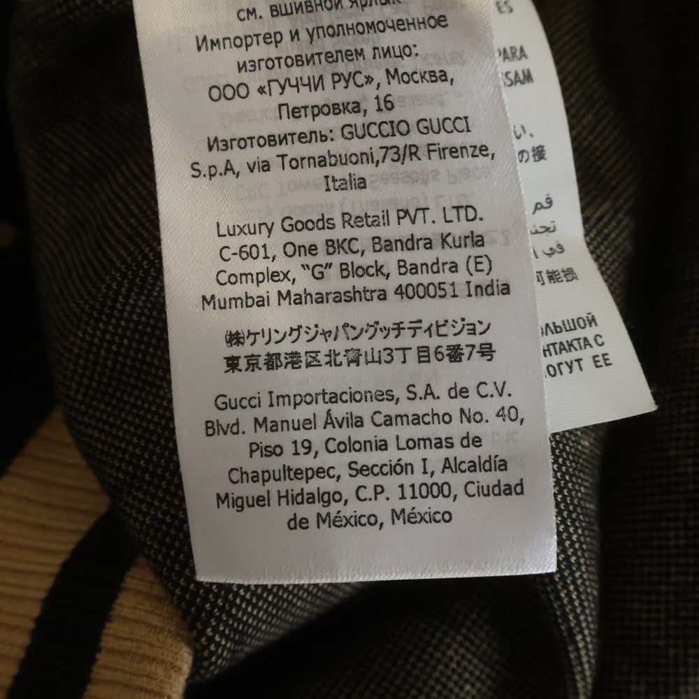 GUCCI(グッチ) GG コットンジャージー ジップアップ ジャケット ブラック 695955 XJEEI