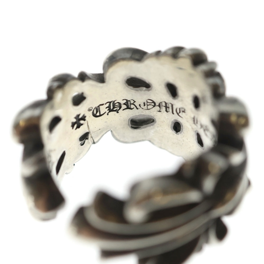 CHROME HEARTS(クロムハーツ) DBL FLRL CRS ダブルフローラルクロス リング シルバー BCA390