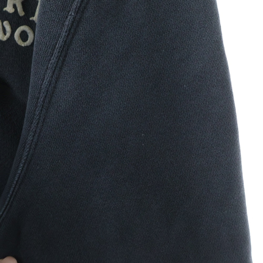 AMIRI(アミリ) 25AW HOLLYWOOD ハリウッド 胸ロゴ バックデザイン ダブルジップ パーカー ブラック SRAMJYHD1132SMRBC00
