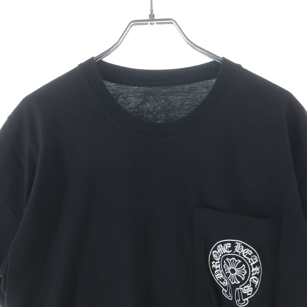 CHROME HEARTS(クロムハーツ) CH T-SHRT バックホースシュープリント 半袖Tシャツ カットソー ブラック