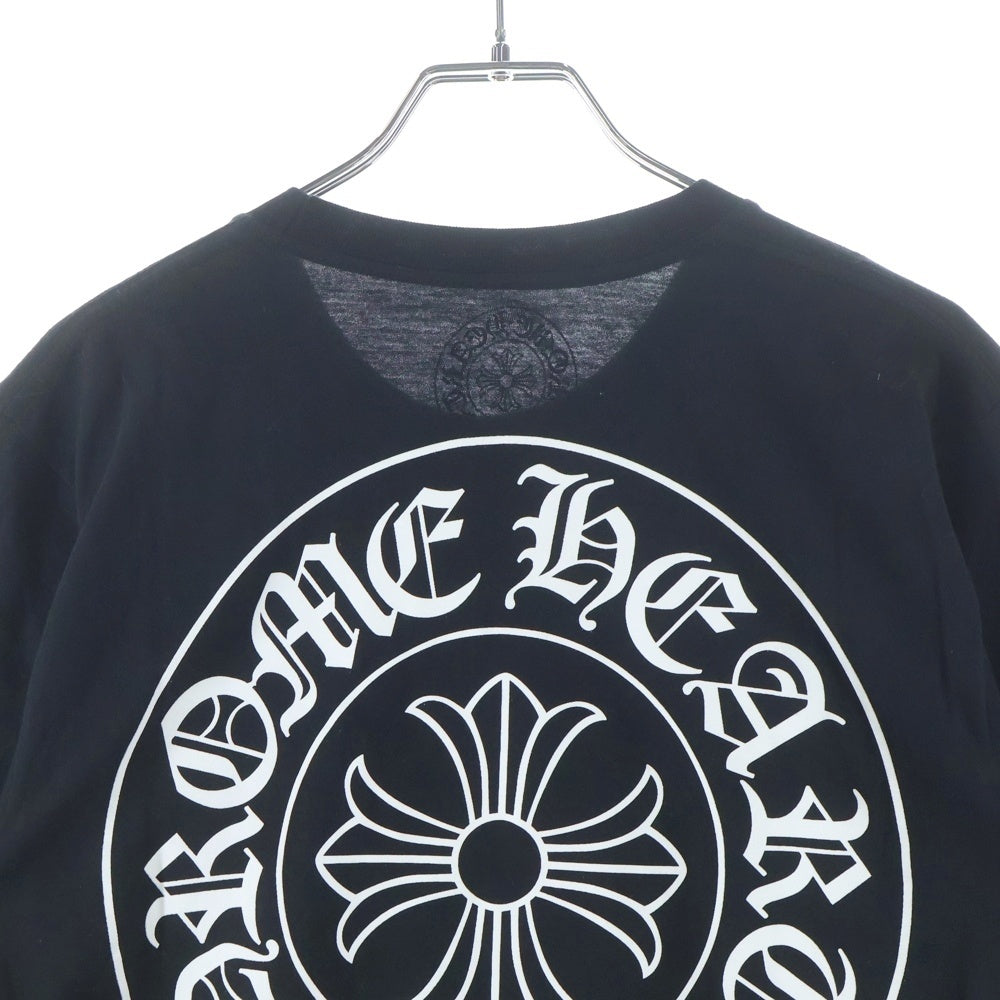 CHROME HEARTS(クロムハーツ) CH T-SHRT バックホースシュープリント 半袖Tシャツ カットソー ブラック